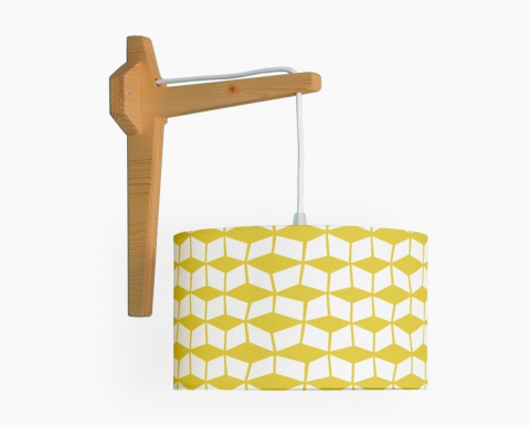 applique-mouvant-jaune-petit-abat-jour-motif-vintage